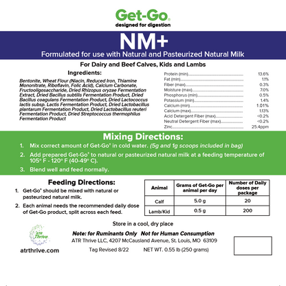 NM+ Back Label
